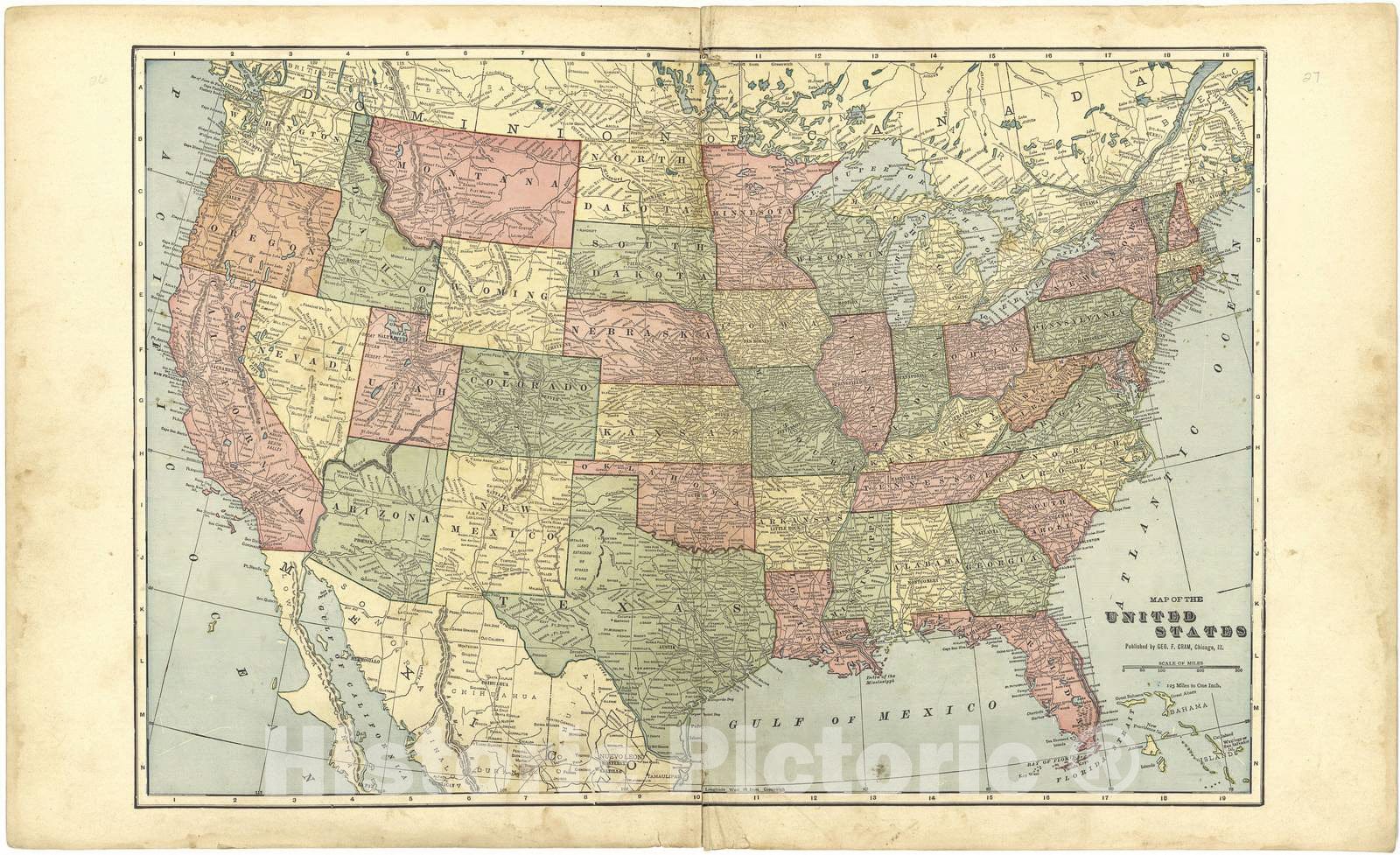 Historic 1908 Map - Standard Atlas of Cedar County, Missouri - United States Land Surveys
