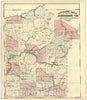Historic 1878 Map - Atlas of Jefferson County, Pennsylvania - Outline Map of Jefferson Co. Pennsylvania 1878