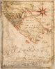 Historic 1630 Map - Taboas geraes de toda a navegaÃ§Ã£o - Strait of Magellan and Tierra del Fuego (1690 Spanish map Insert) - 1692