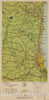 Historic 1924 Map - Aeronautical Strip maps of The United States. - No. 111, 1930 - Air Corps map