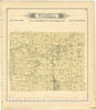 Historic 1894 Map - Plat Book of De WITT County, Illinois - Wapella