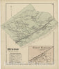 Historic 1874 Map - Atlas of Centre County, Pennsylvania - Huston; Julian Furnace