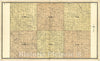Historic 1904 Map - Standard Atlas of Custer County, Nebraska - 16 XXII; 16 XXI; 16 XX; 15 XXII; 15 XXI; 15 XX