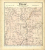 Historic 1874 Map - Atlas of Richland Co, Wisconsin - Map of Willow - Atlas of Richland County, Wisconsin