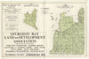 Historic 1914 Map - Atlas of Door County, Wisconsin - Map of Chambers Island; Map of Gibralter