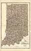 Historic 1879 Map - Atlas of Bartholomew Co, Indiana - New Sectional and Township Map of Indiana 1879 - Atlas of Bartholomew County, Indiana