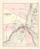 Historic 1887 Map - Colby's Atlas of The State of Maine - City of Gardiner