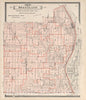 Historic 1899 Map - Atlas of Muscatine County, Iowa : containing maps of Villages, Cities and townships of The County, maps of State - Map of Part of Lake and Pike Twp.