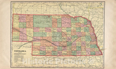 Historic 1904 Map - Standard Atlas of Hall County, Nebraska : Including a plat Book of The Villages, Cities and precincts of The County, map of The State - Mayfield