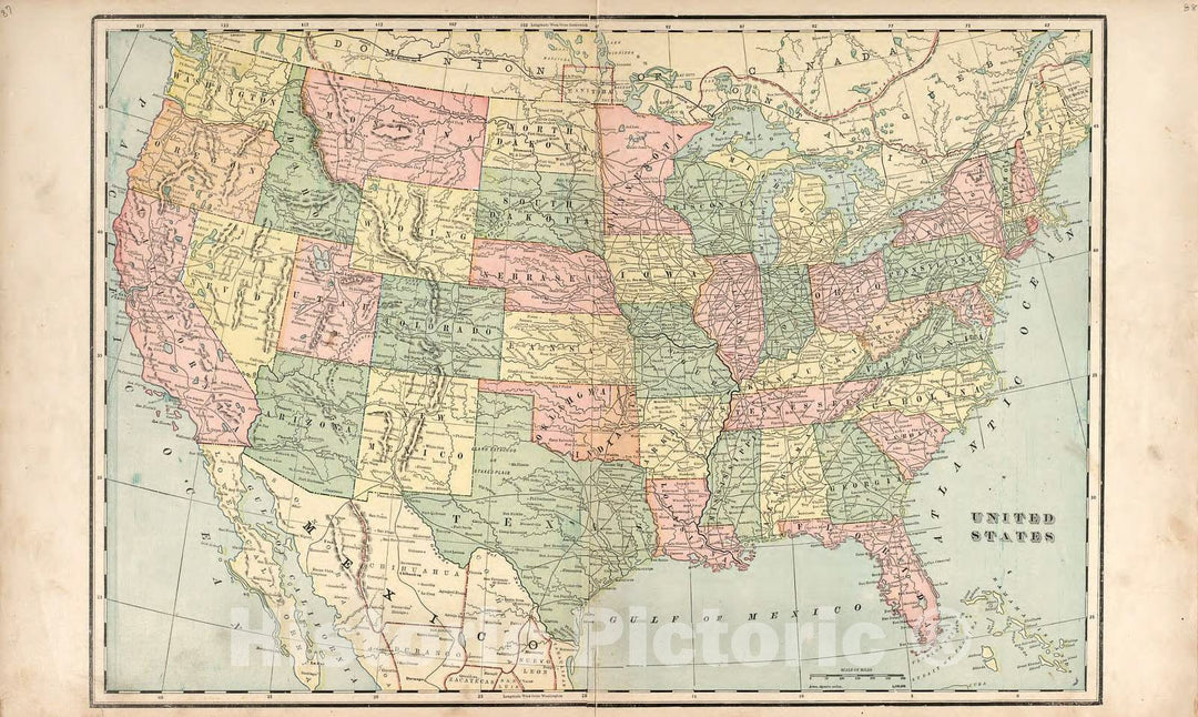 Historic 1898 Map - The Revised Montgomery County Atlas - United States - Illustrated Atlas of Montgomery County, Indiana