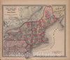 Historic 1870 Map - Atlas of Marshall Co. and The State of Illinois - New England, New York and New Jersey - Atlas of Marshall County and The State of Illinois