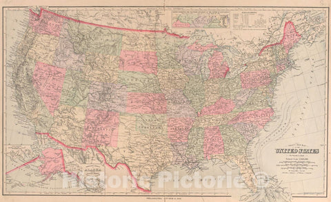 Historic 1890 Map - Atlas of Logan County, Ohio - United States