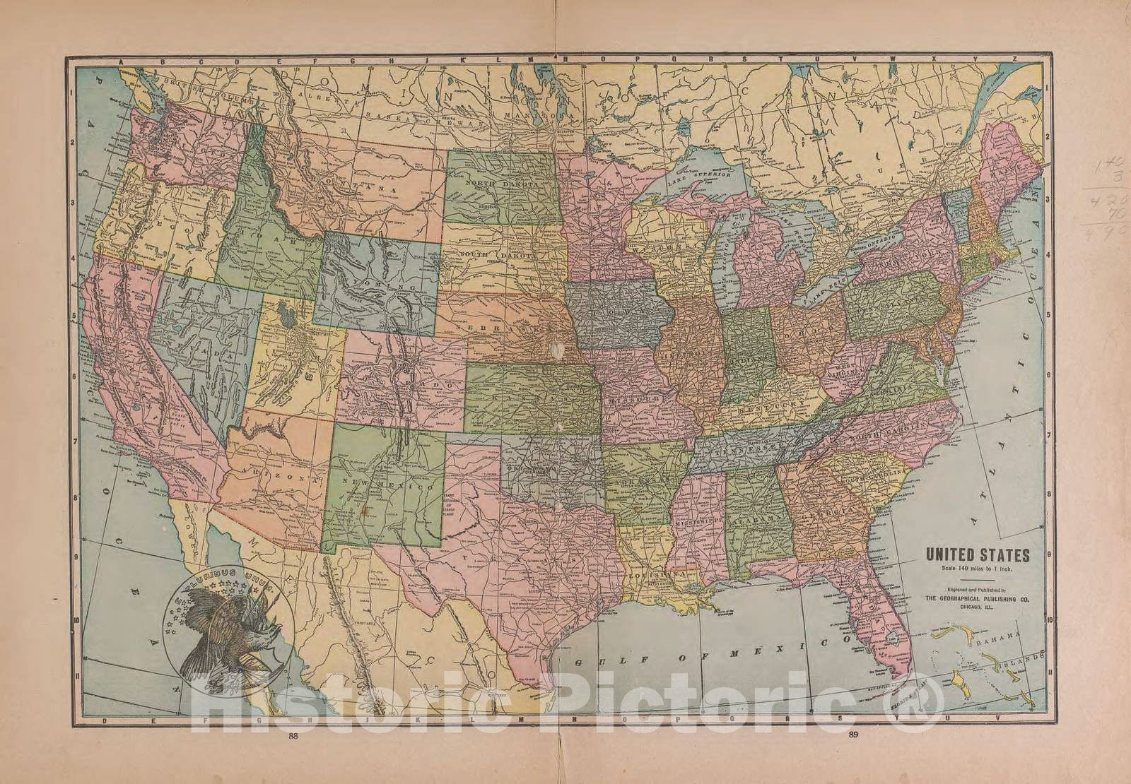 Historic 1921 Map - Atlas of Plymouth County, Iowa - United States - Atlas of Plymouth County and The World