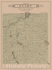 Historic 1900 Map - Plat Book of Osceola County, Michigan - Evart