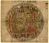 Copy of Historic 1800 Map - Korean Manuscript World Map (Chonha-Do) - Map 12