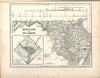 Historic 1842 Map - Morse's North American Atlas. - Maryland & Delaware; Inset map of The District of Columbia - Morse's cerographic maps