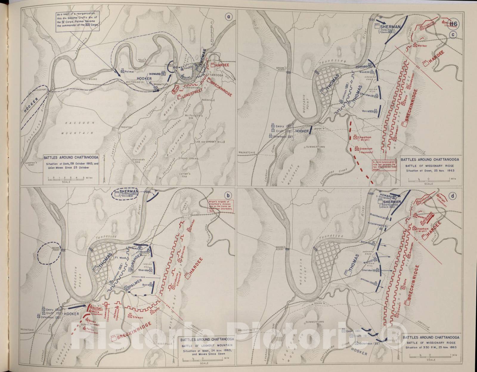 Historic 1959 Map - The West Point Atlas of American Wars - Battles Ar ...