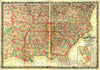 Historic 1861 Map - Colton's map of The Southern States : Including Maryland, Delaware, Virginia, Kentucky, Tennessee, Missouri, North Carolina, South Carolina, Georgia, Alabama, Miss