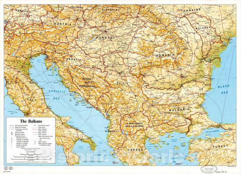 Historic 1999 Map - The Balkans
