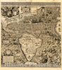 Historic 1562 Map - Americae sive qvartae orbis partis nova et exactissima descriptio