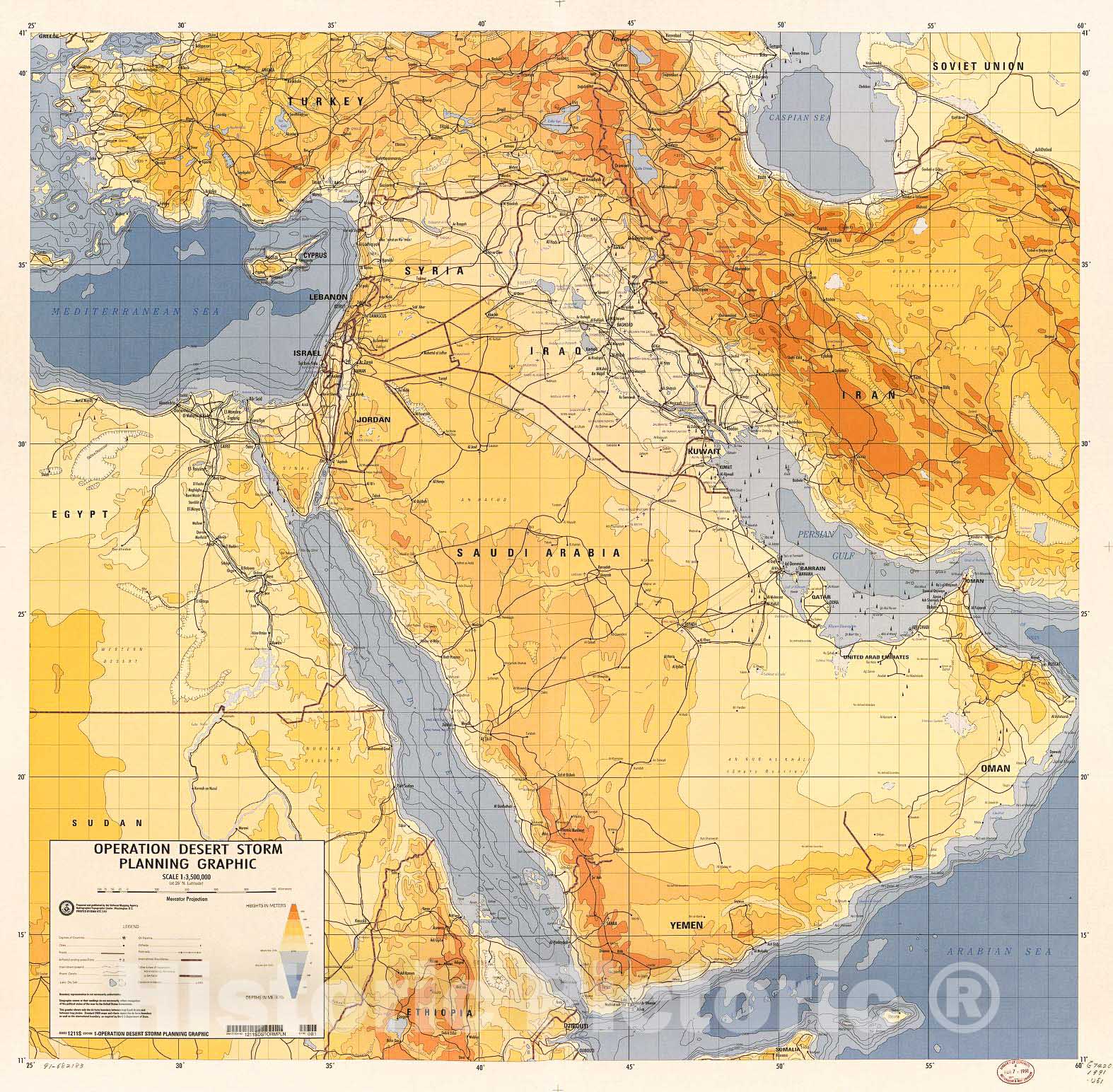 Historix 1991 Operation Desert Storm Map – GHEUB