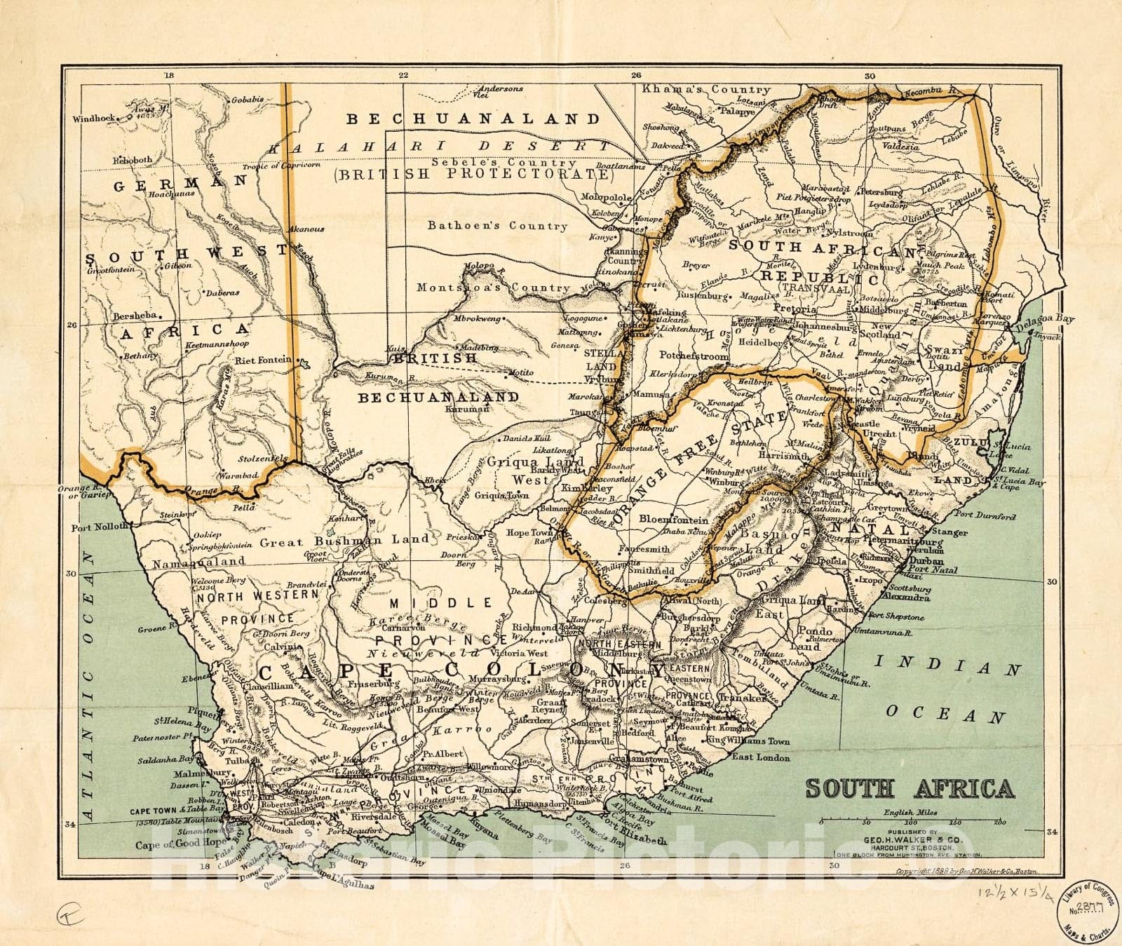 Transvaal South Africa Map