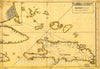 Historic 1700 Map - Plano de la Ciudad de STO. Domingo y su rÃ­o.