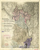 Historic 1915 Map - Approximative Zones According to The Secret Treaty of London (April 26th 1915) : Albania