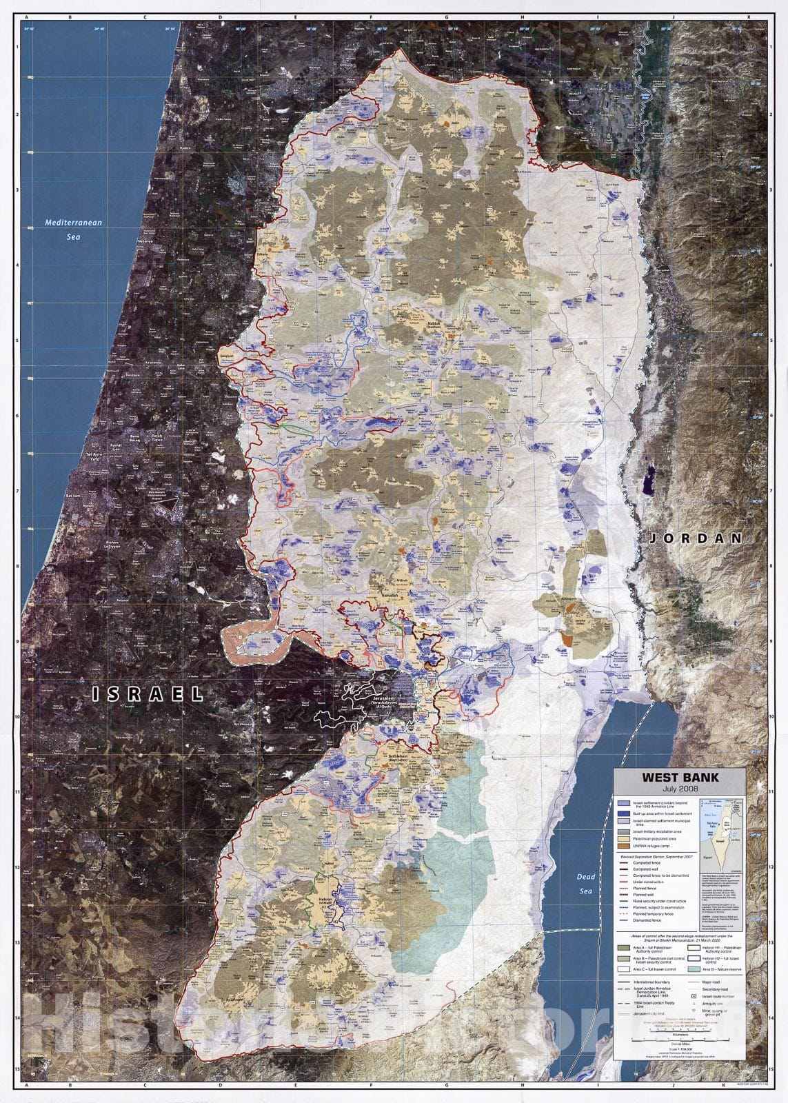 Historic 2008 Map - West Bank.