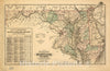 Historic 1876 Map - New Railroad map of The State of Maryland, Delaware, and The District of Columbia. Compiled and Drawn by Frank Arnold Gray.