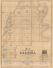 Historic 1860 Map - Map of The Parish of Carroll, Louisiana : from The United States surveys.