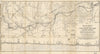 Historic 1865 Map - Map and Profile of First 40 Miles of Union Pacific Rail Road Eastern Division Extending west from Boundary Between States of Missouri and Kansas,