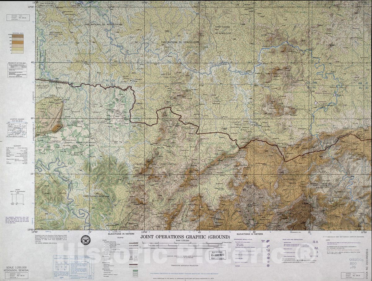 Historic 1965 Map - Joint Operations Graphic (Ground).