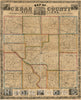 Historic 1863 Map - Map of Cedar County, State of Iowa