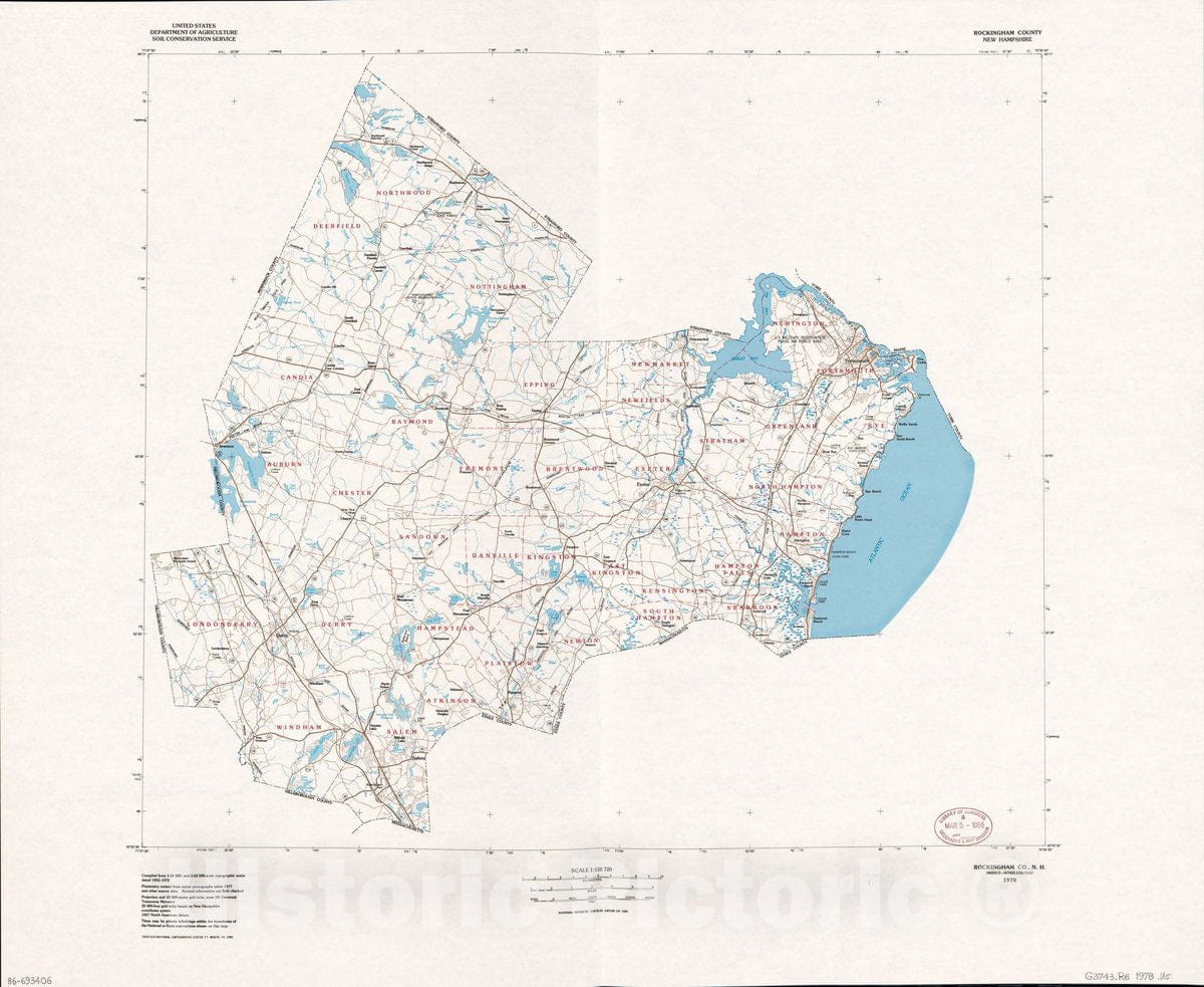 Historic 1978 Map - Rockingham County, New Hampshire – Historic Pictoric