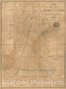 Historic 1860 Map - Map of Parts of The Parishes of St. Martins and St. Landry, Louisiana : from United States surveys.