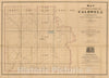 Historic 1860 Map - Map of The Parish of Caldwell, Louisiana : from United States surveys.