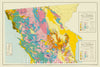 Historic Map : Baja California 1973 2, Reconocimiento geologico del Estado de Baja California, Reconnaissance geologic map of the state of Baja California , Antique Vintage Reproduction