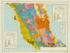 Historic Map : Baja California 1973 3, Reconocimiento geologico del Estado de Baja California, Reconnaissance geologic map of the state of Baja California , Antique Vintage Reproduction