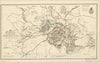 Map : Atlanta, Georgia 1864 1, Antique Vintage Reproduction