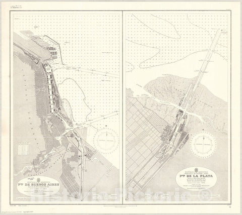 Map : Buenos Aires, Argentina 1931, Republica Argentina, Pto. de Buenos Aires [and] Republica Argentina, Provincia de Buenos Aires, Pto. de la Plata