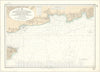 Map : Bahia Aguirre, Argentina 1953, Republica Argentina, Territorio Nacional de la Tierra del Fuego, de Cabo Buen Suceso a Cabo san Pio , Antique Vintage Reproduction