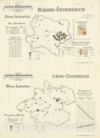 Map : Austria 1913 3, Antique Vintage Reproduction