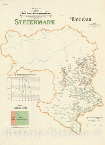 Map : Austria 1913 6, Antique Vintage Reproduction