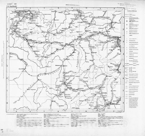 Map : Austria and Hungary 1877 23, Militar-Marschroutenkarte der osterreichisch-ungarischen Monarchie , Antique Vintage Reproduction