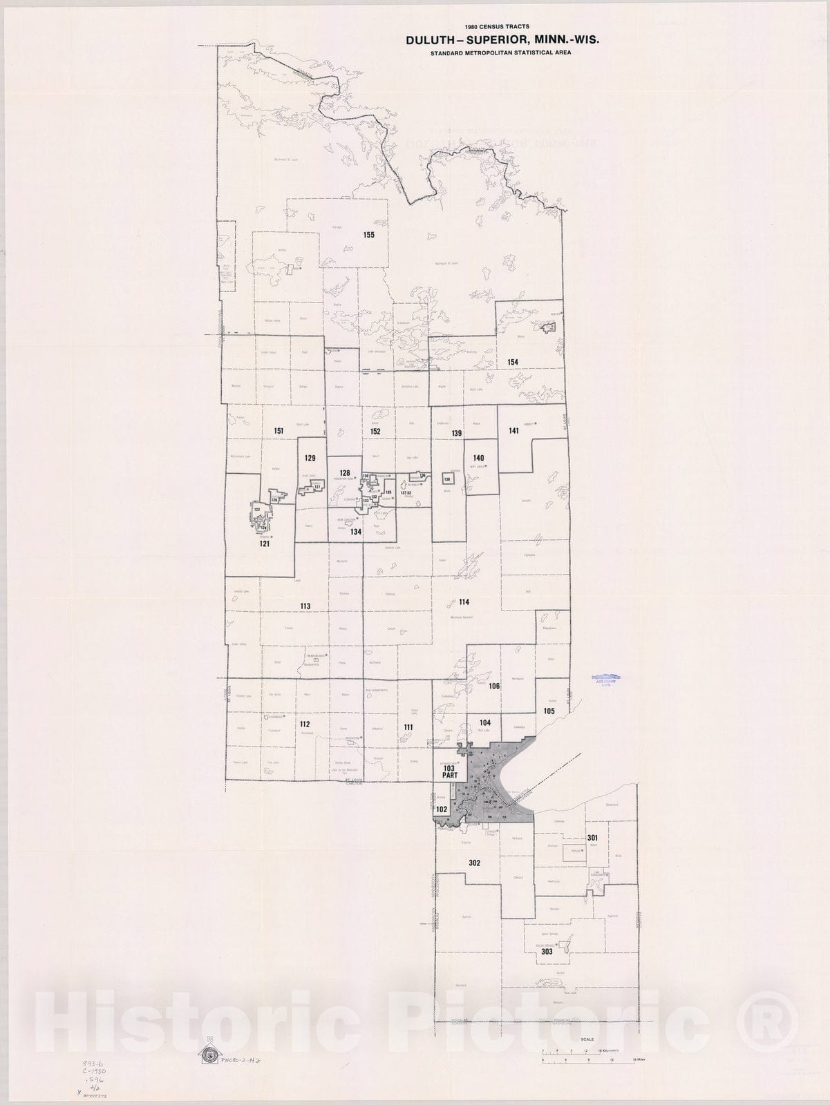 Historic Map DuluthSuperior, Wisconsin 1980 1, 1980 census of popul