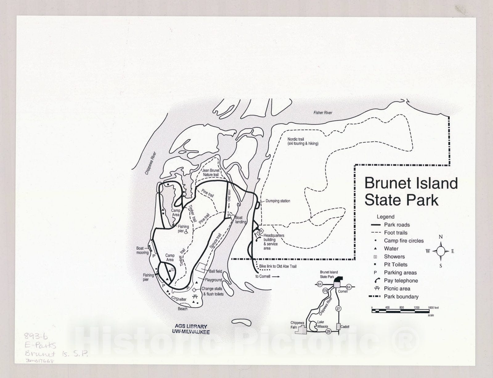 Brunet Island State Park Map