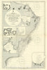 Map : Arabian Peninsula 1915, Chart of the North-east coast of Arabia from Maskat to Ras Sukra , Antique Vintage Reproduction