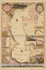 Map : Caspian Sea 1723, Carte marine de la Mer Caspiene , Antique Vintage Reproduction