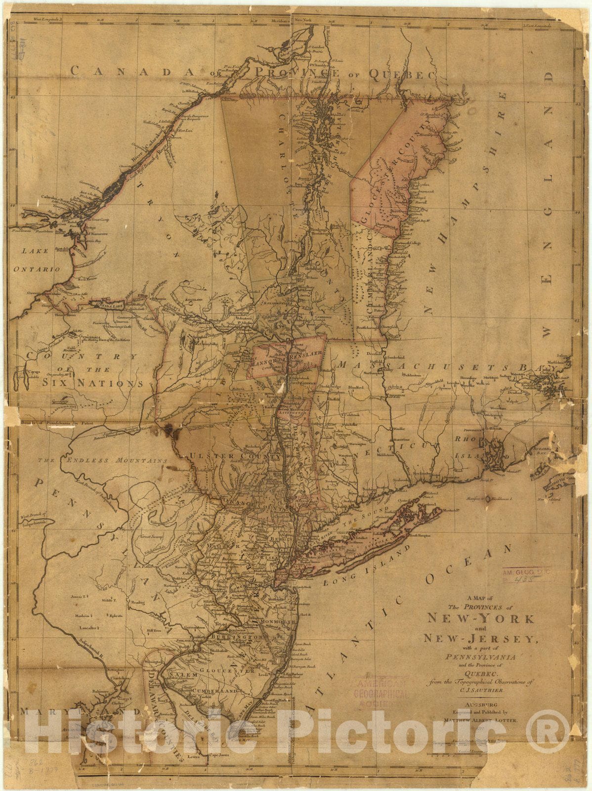 Map Of New York Colony - 5161000 1wmrk